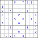 Судоку 9х9 #2118 средний