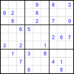 Судоку 9х9 #2121 средний