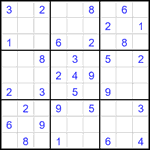 Судоку 9х9 #2123 средний