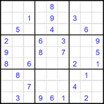 Судоку 9х9 #2128 средний