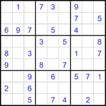 Судоку 9х9 #2129 средний