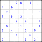 Судоку 9х9 #2130 средний