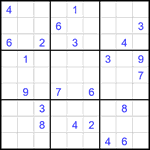Судоку 9х9 #2104 трудный