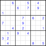 Судоку 9х9 #2107 трудный