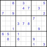 Судоку 9х9 #2114 трудный