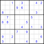 Судоку 9х9 #2120 трудный