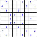 Судоку 9х9 #2080 очень трудный