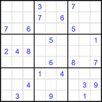 Судоку 9х9 #2081 очень трудный