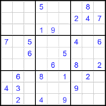 Судоку 9х9 #2082 очень трудный