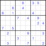 Судоку 9х9 #2084 очень трудный