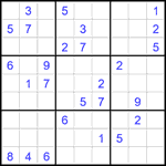 Судоку 9х9 #2085 очень трудный