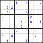 Судоку 9х9 #2088 очень трудный