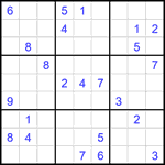 Судоку 9х9 #2093 очень трудный