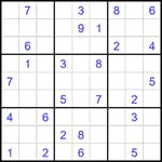 Судоку 9х9 #2097 очень трудный