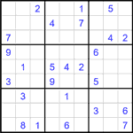 Судоку 9х9 #2101 очень трудный