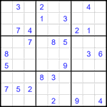 Судоку 9х9 #2108 очень трудный