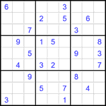 Судоку 9х9 #2110 очень трудный