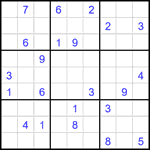 Судоку 9х9 #2111 очень трудный