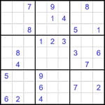 Судоку 9х9 #2114 очень трудный