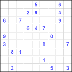 Судоку 9х9 #2119 очень трудный