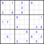 Судоку 9х9 #2120 очень трудный