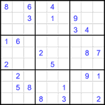 Судоку 9х9 #2122 очень трудный