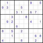Судоку 9х9 #2123 очень трудный