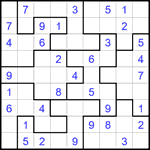 Судоку-пазл 9х9 #367 легкий