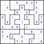 Судоку-пазл 9х9 #368 легкий