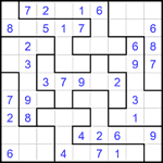 Судоку-пазл 9х9 #369 легкий