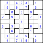 Судоку-пазл 9х9 #370 легкий