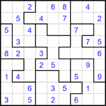 Судоку-пазл 9х9 #371 легкий