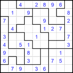 Судоку-пазл 9х9 #372 легкий