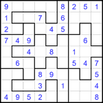Судоку-пазл 9х9 #373 легкий