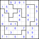 Судоку-пазл 9х9 #374 легкий