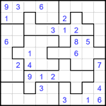 Судоку-пазл 9х9 #356 средний