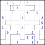 Судоку-пазл 9х9 #360 средний