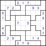 Судоку-пазл 9х9 #351 трудный