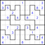 Судоку-пазл 9х9 #352 трудный