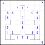 Судоку-пазл 9х9 #354 трудный