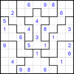 Судоку-пазл 9х9 #357 трудный