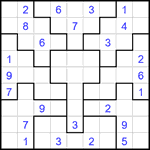 Судоку-пазл 9х9 #360 трудный