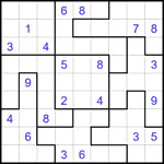 Судоку-пазл 9х9 #351 очень трудный