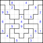 Судоку-пазл 9х9 #352 очень трудный