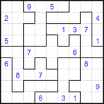 Судоку-пазл 9х9 #353 очень трудный