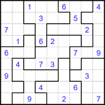 Судоку-пазл 9х9 #356 очень трудный