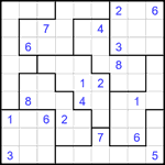 Судоку-пазл 9х9 #360 очень трудный