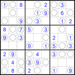 Судоку “Чет-нечет” 9х9 #296 легкий