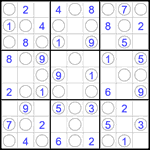 Судоку “Чет-нечет” 9х9 #297 легкий