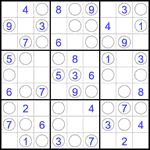 Судоку “Чет-нечет” 9х9 #300 легкий